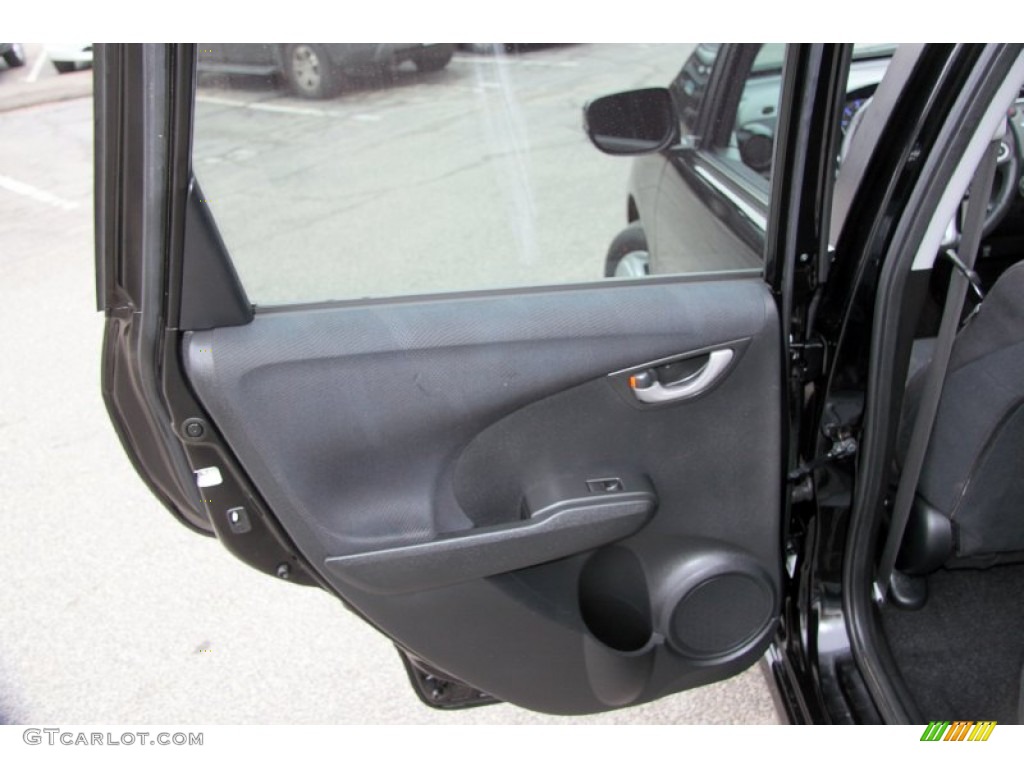 2010 Honda Fit Sport Sport Black Door Panel Photo #62504159