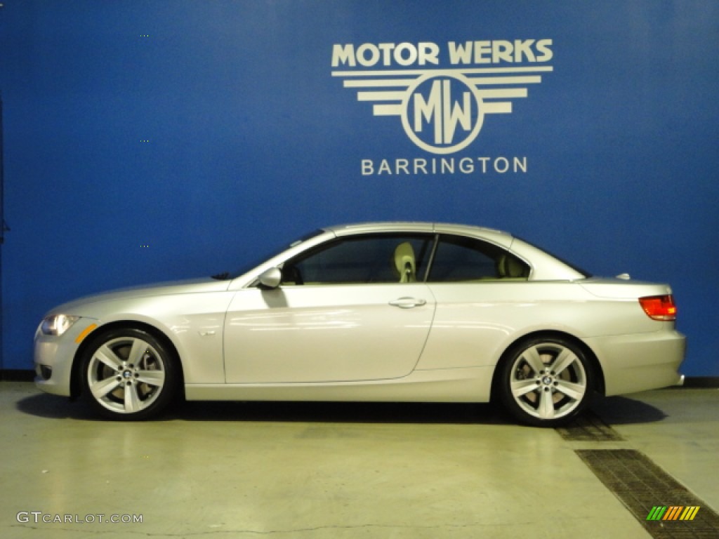 2008 3 Series 335i Convertible - Titanium Silver Metallic / Cream Beige photo #5