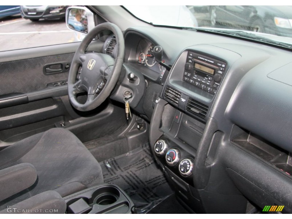 Black Interior 2005 Honda CR-V EX 4WD Photo #62505011