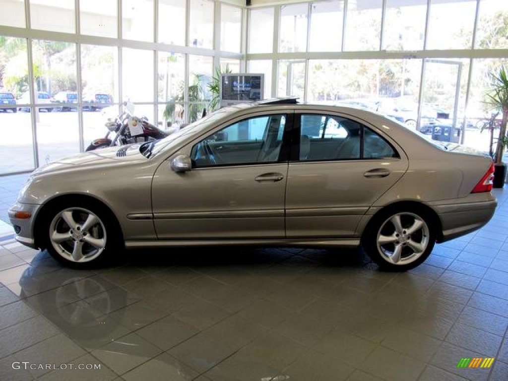 2005 C 230 Kompressor Sedan - Pewter Silver Metallic / Ash photo #3