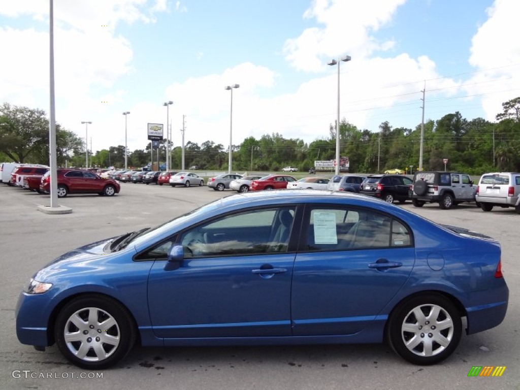 Dyno Blue Pearl 2009 Honda Civic LX Sedan Exterior Photo #62507187