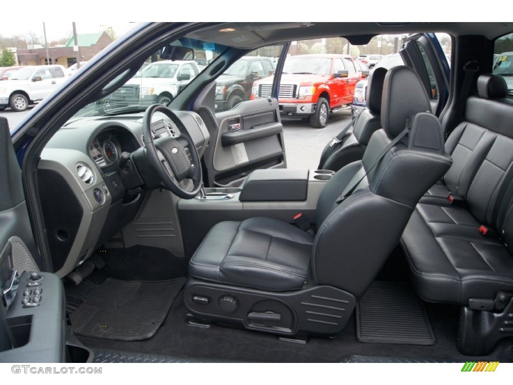 Black Interior 2007 Ford F150 FX4 SuperCab 4x4 Photo #62508806