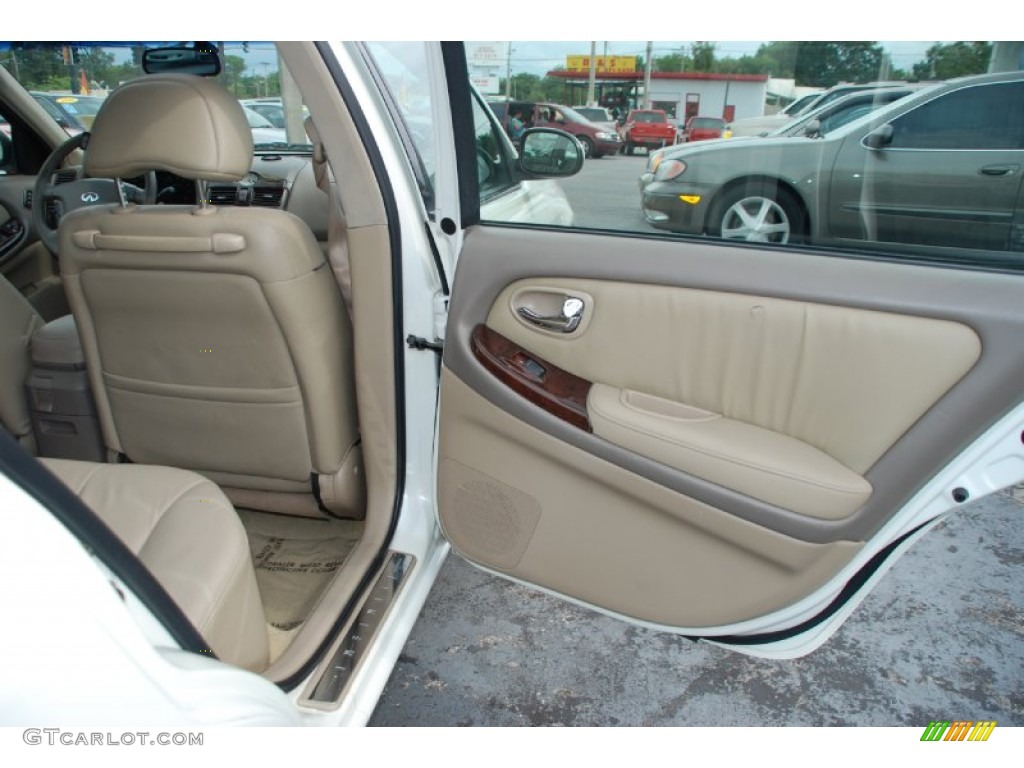 2001 I 30 Sedan - Aspen White Pearl / Beige photo #21