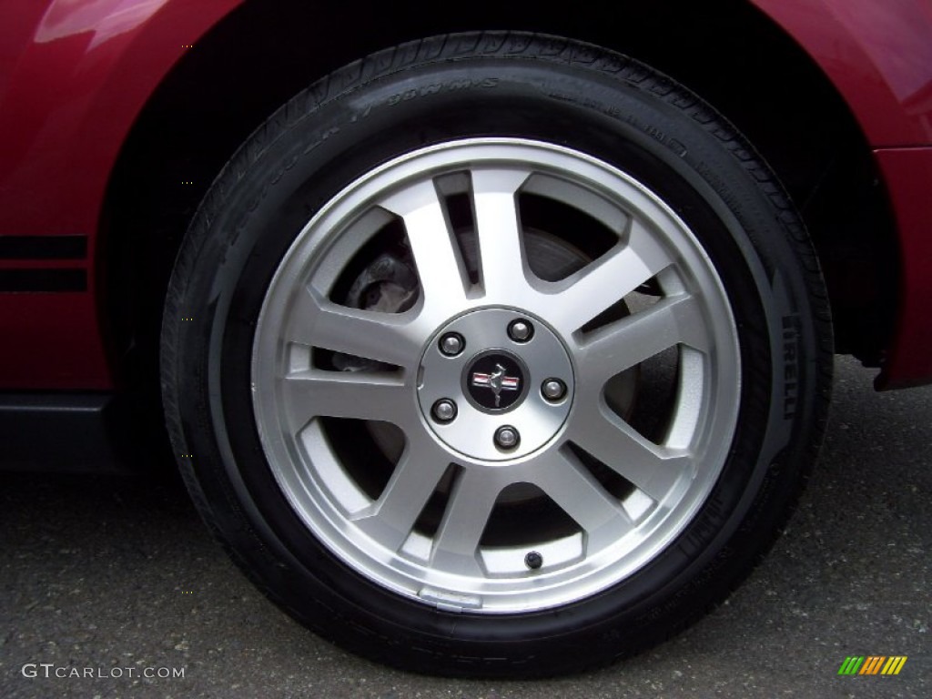 2007 Mustang V6 Deluxe Coupe - Redfire Metallic / Dark Charcoal photo #8