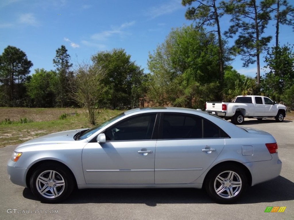 Silver Blue 2008 Hyundai Sonata GLS Exterior Photo #62510476