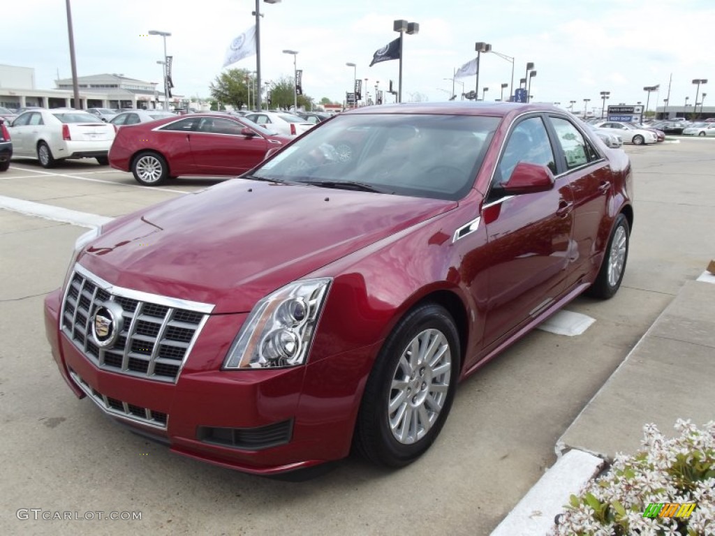 Crystal Red Tintcoat 2012 Cadillac CTS 3.0 Sedan Exterior Photo #62510628