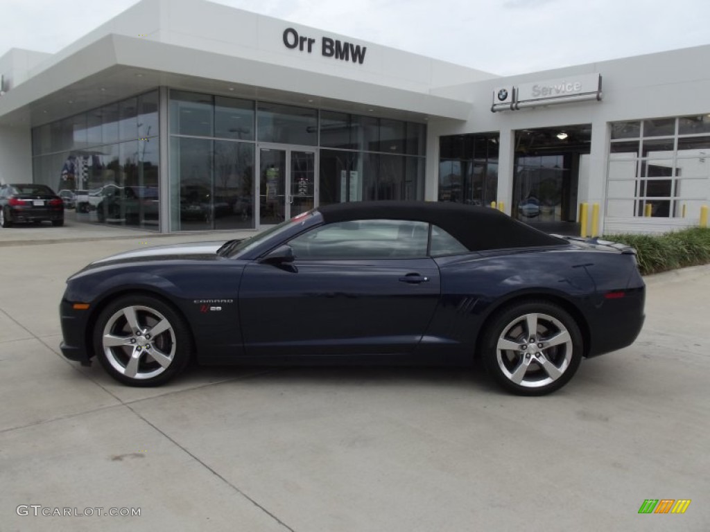 2011 Camaro SS Convertible - Imperial Blue Metallic / Black photo #5