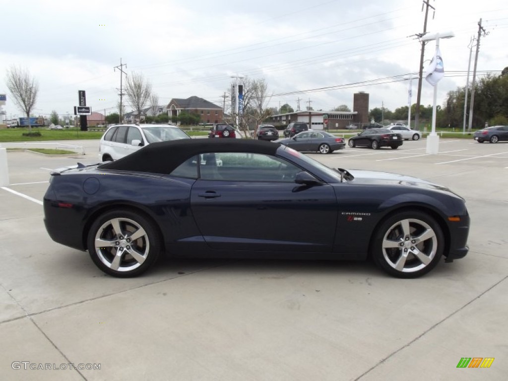 2011 Camaro SS Convertible - Imperial Blue Metallic / Black photo #6