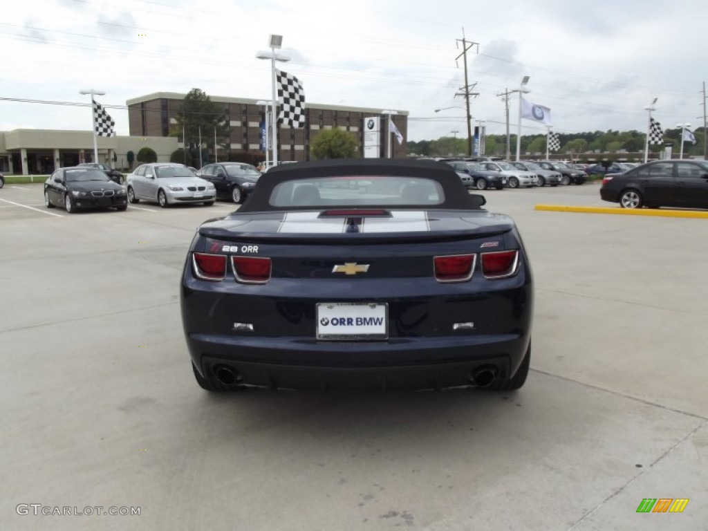 2011 Camaro SS Convertible - Imperial Blue Metallic / Black photo #8