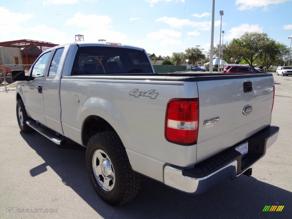 2005 F150 XLT SuperCab 4x4 - Silver Metallic / Medium Flint Grey photo #3