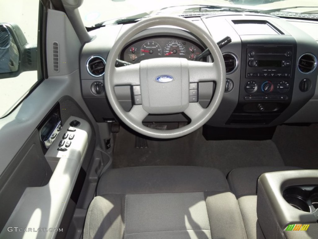 2005 F150 XLT SuperCab 4x4 - Silver Metallic / Medium Flint Grey photo #6