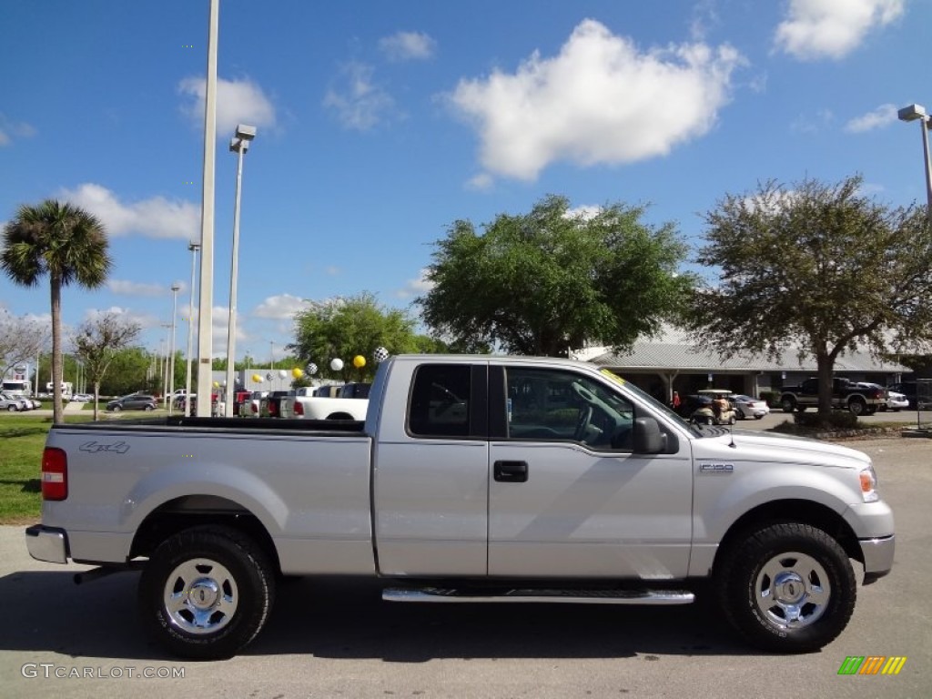 2005 F150 XLT SuperCab 4x4 - Silver Metallic / Medium Flint Grey photo #9