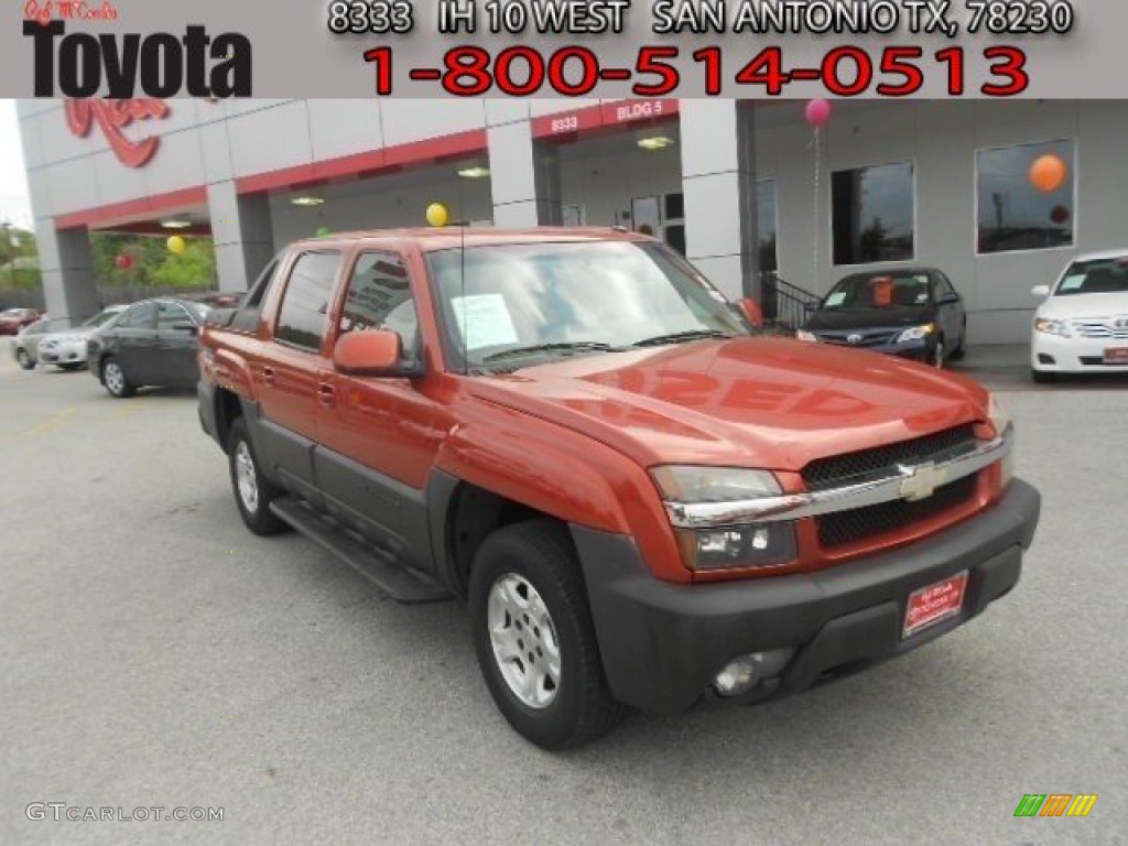 Sunset Orange Metallic Chevrolet Avalanche