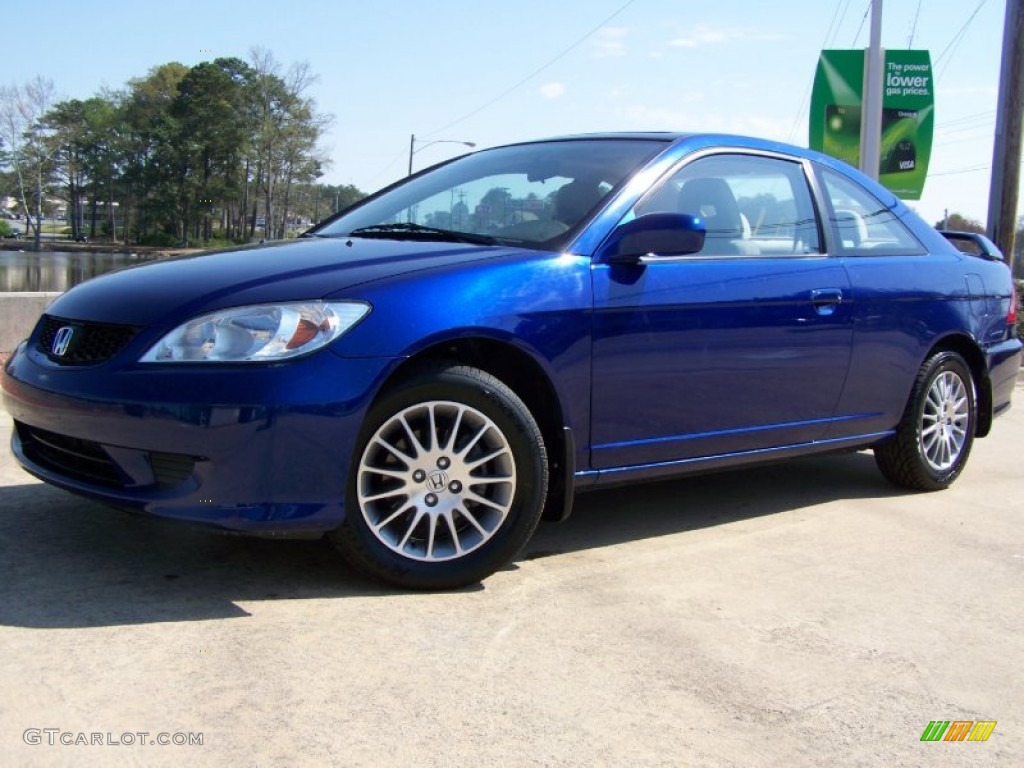 2005 Civic EX Coupe - Fiji Blue Pearl / Ivory photo #1