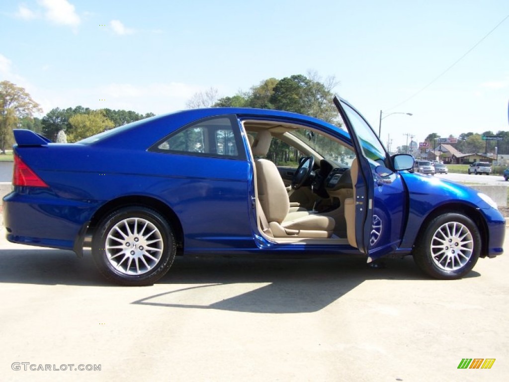 2005 Civic EX Coupe - Fiji Blue Pearl / Ivory photo #25