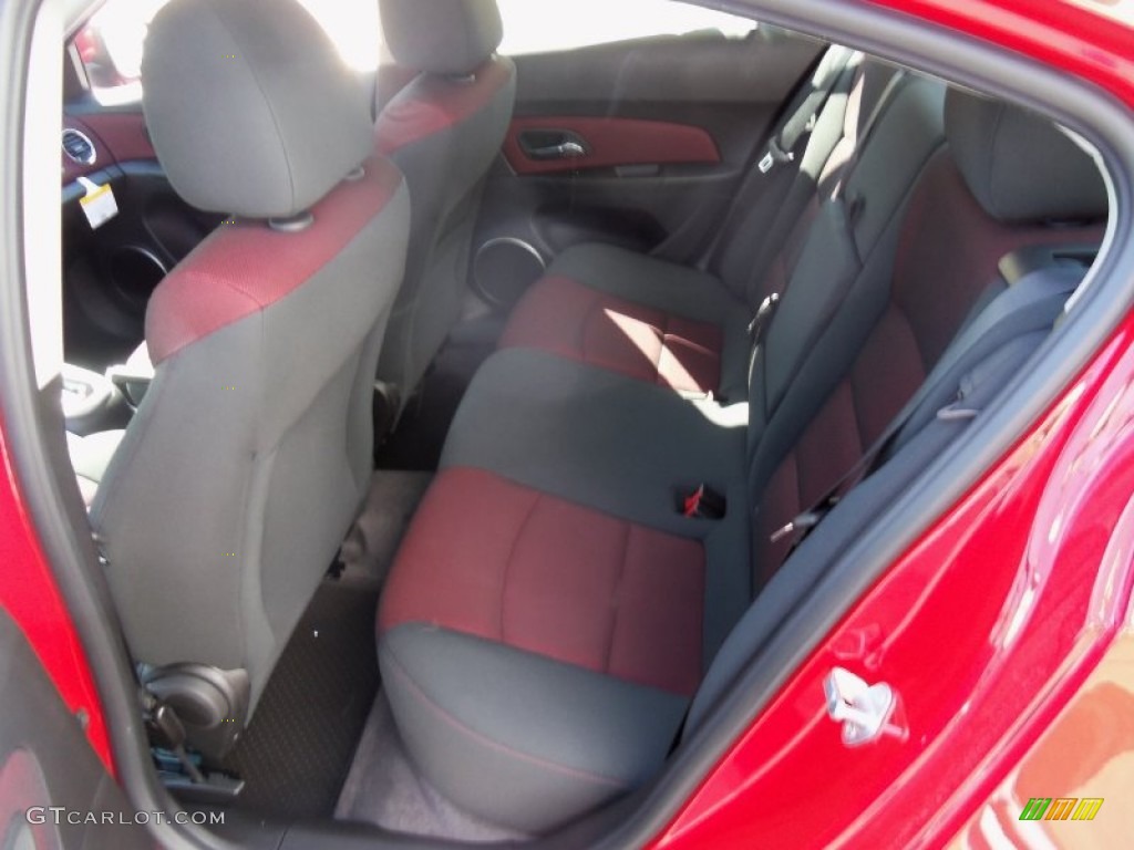 Jet Black/Sport Red Interior 2012 Chevrolet Cruze LT/RS Photo #62513035