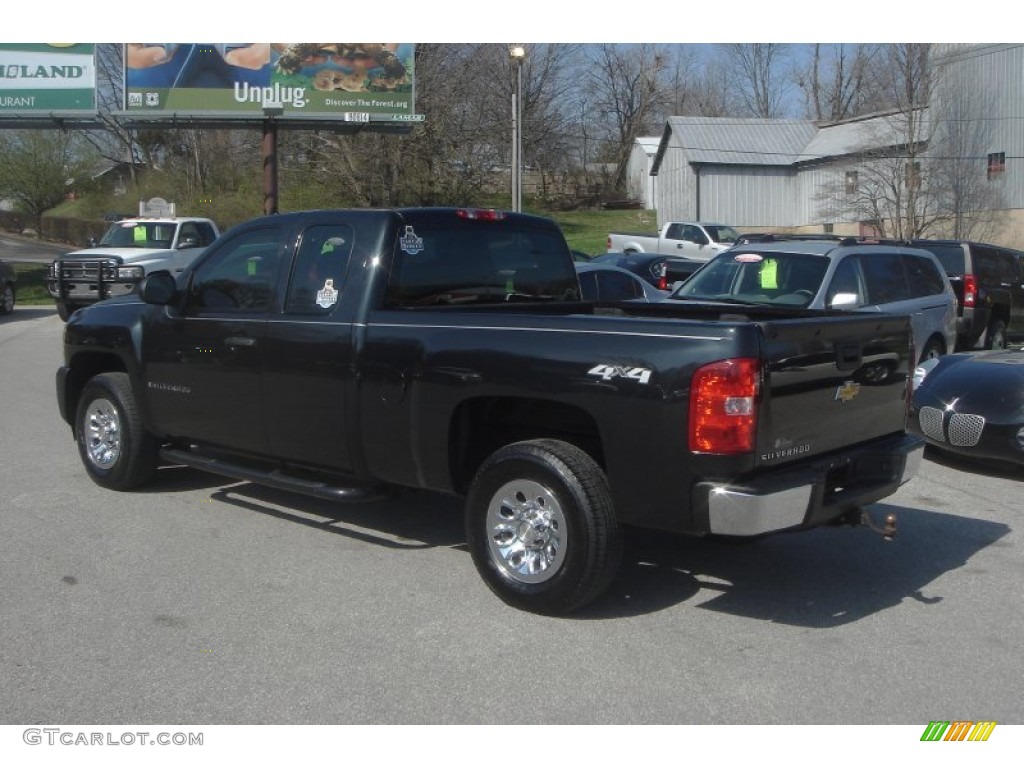 2009 Silverado 1500 Extended Cab 4x4 - Black Granite Metallic / Dark Titanium photo #2