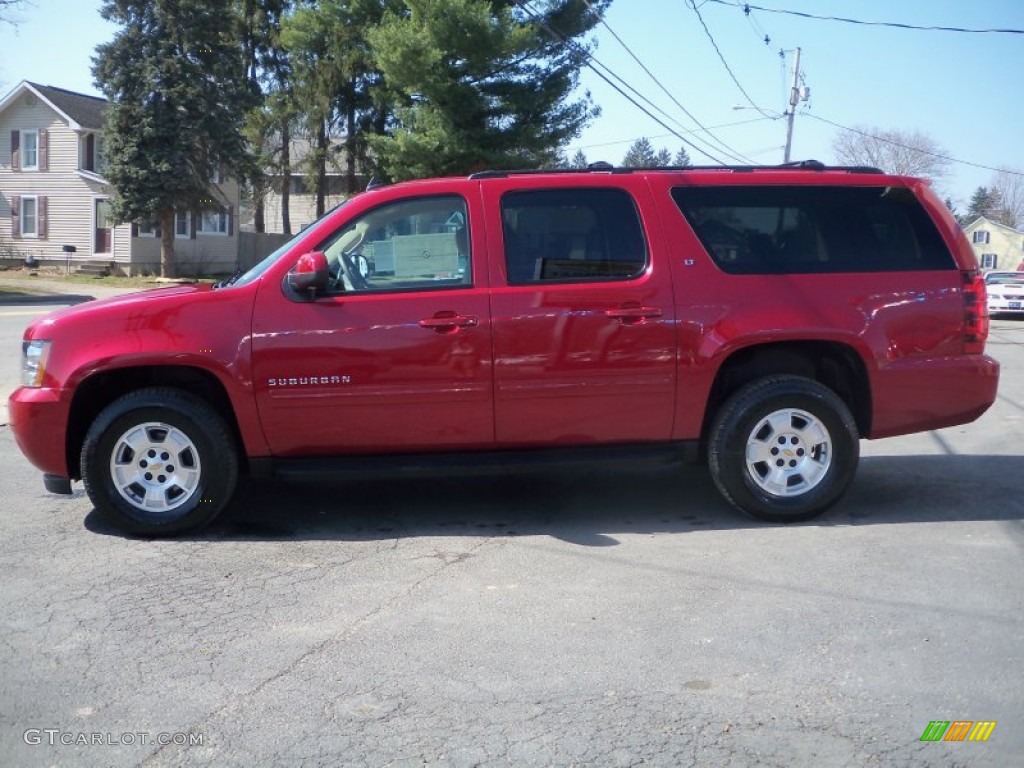 Crystal Red Tintcoat 2012 Chevrolet Suburban LT 4x4 Exterior Photo #62513665