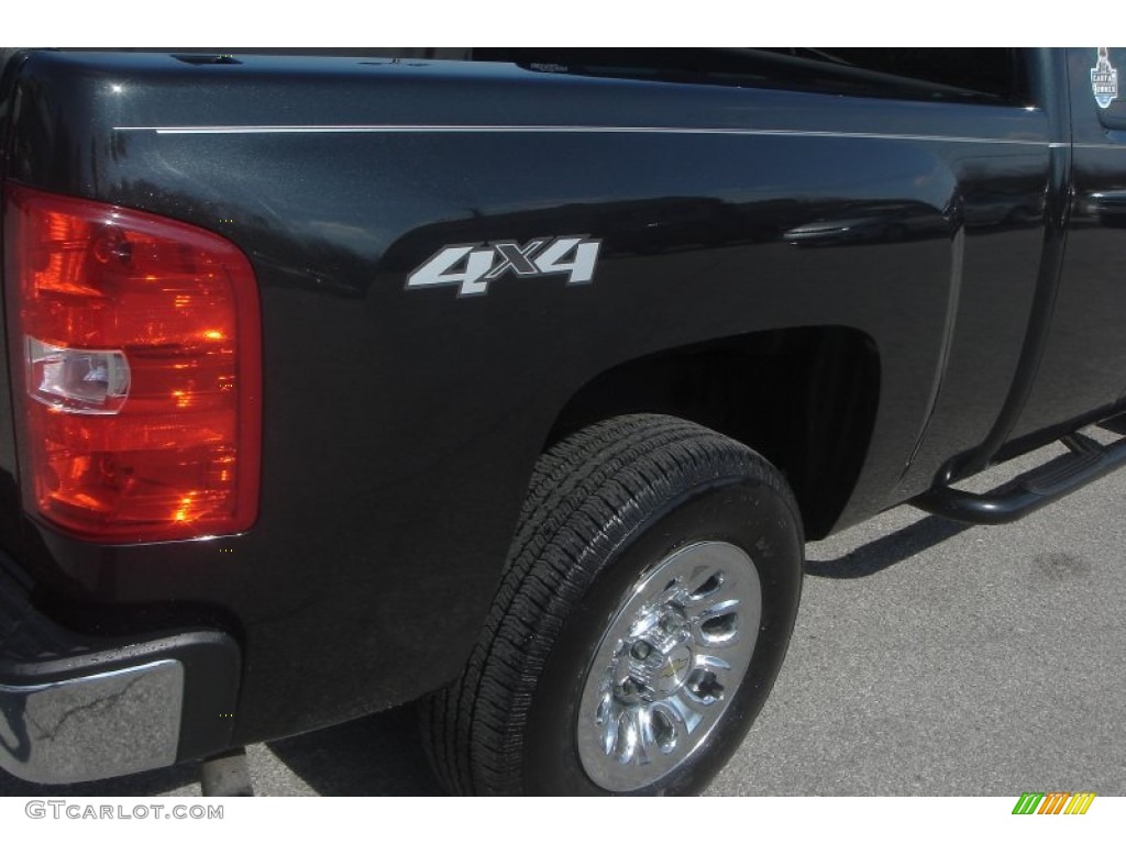 2009 Silverado 1500 Extended Cab 4x4 - Black Granite Metallic / Dark Titanium photo #25