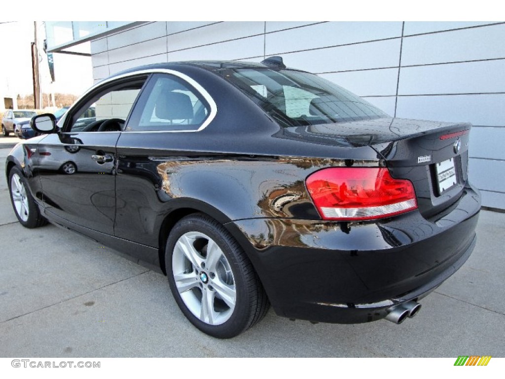 2012 1 Series 128i Coupe - Jet Black / Black photo #5