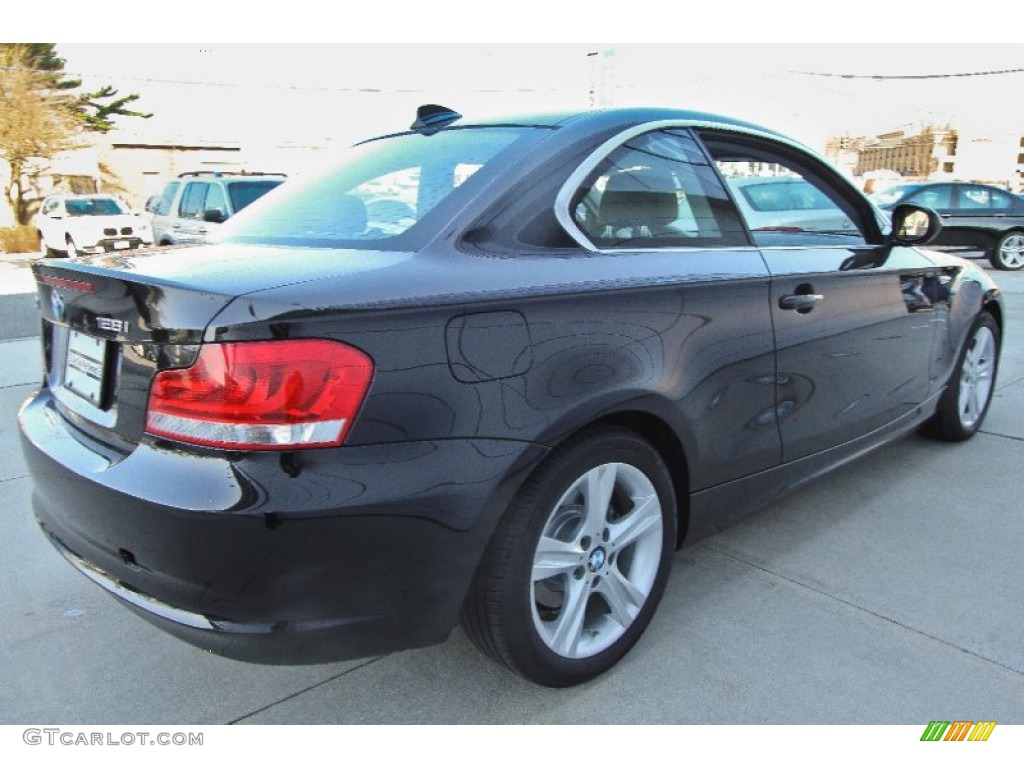 2012 1 Series 128i Coupe - Jet Black / Black photo #7