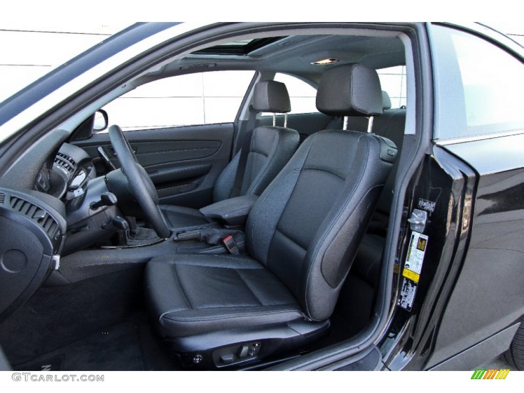2012 1 Series 128i Coupe - Jet Black / Black photo #11