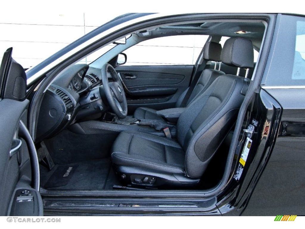 2012 1 Series 128i Coupe - Jet Black / Black photo #12