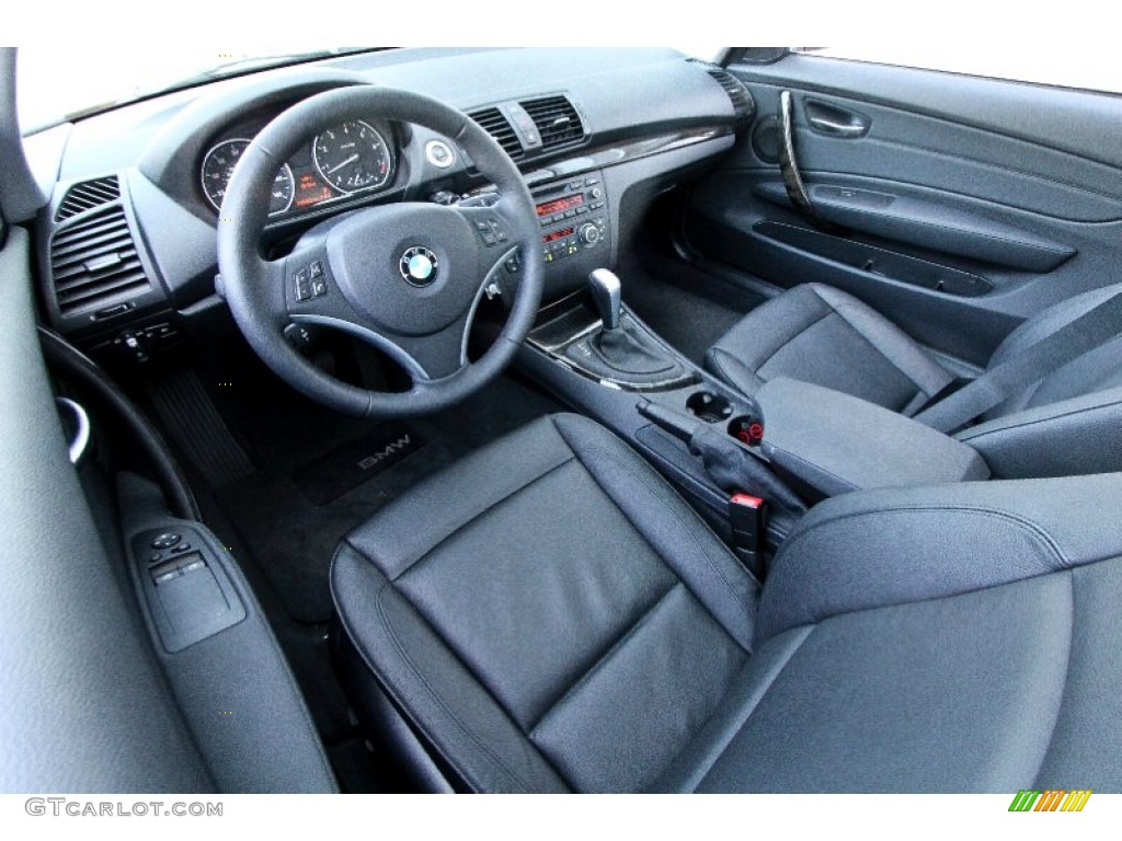 2012 1 Series 128i Coupe - Jet Black / Black photo #13