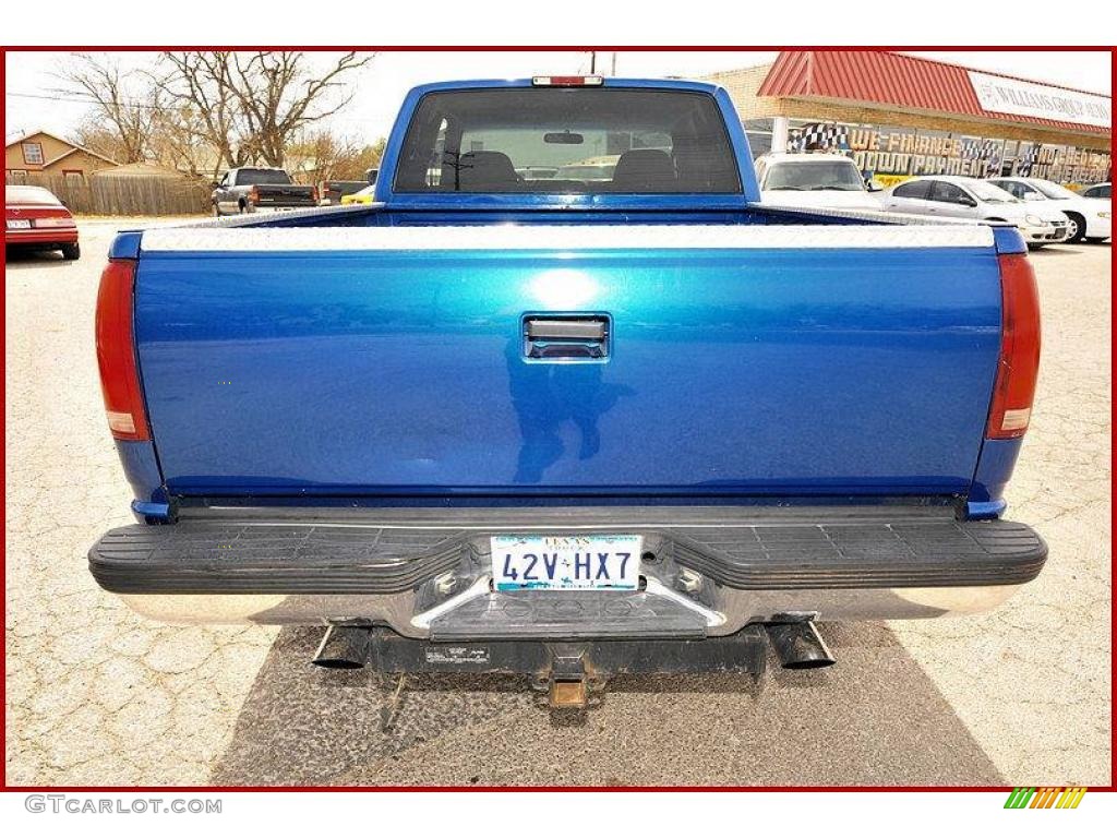 1997 C/K K1500 Silverado Extended Cab 4x4 - Bright Blue Metallic / Blue photo #5