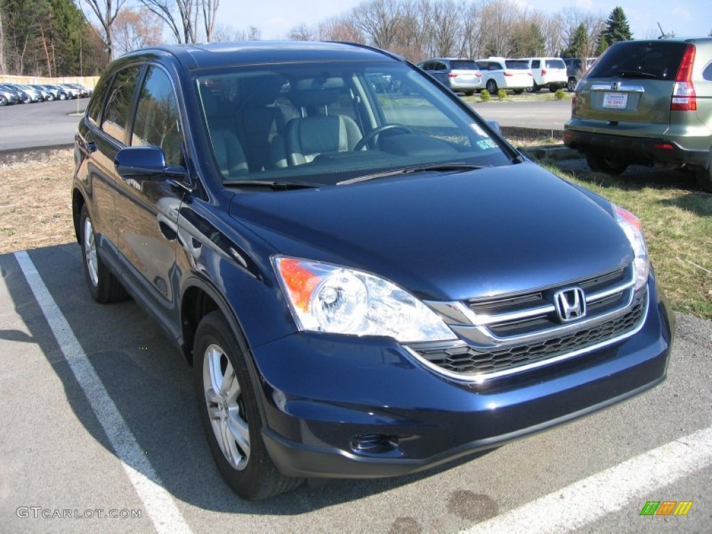 2010 CR-V EX-L AWD - Royal Blue Pearl / Gray photo #1