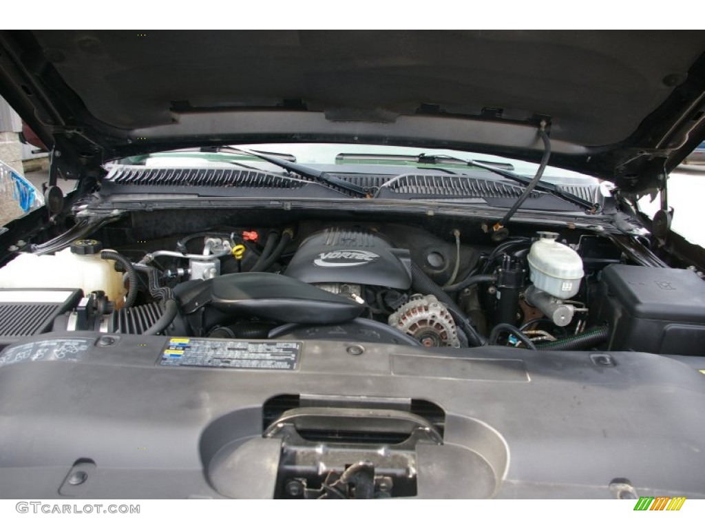 2004 Silverado 1500 LS Extended Cab 4x4 - Black / Dark Charcoal photo #18