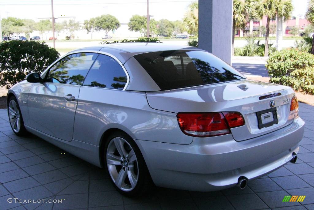 2007 3 Series 335i Convertible - Titanium Silver Metallic / Saddle Brown/Black photo #6