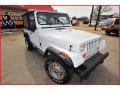 1993 Bright White Jeep Wrangler S 4x4  photo #7