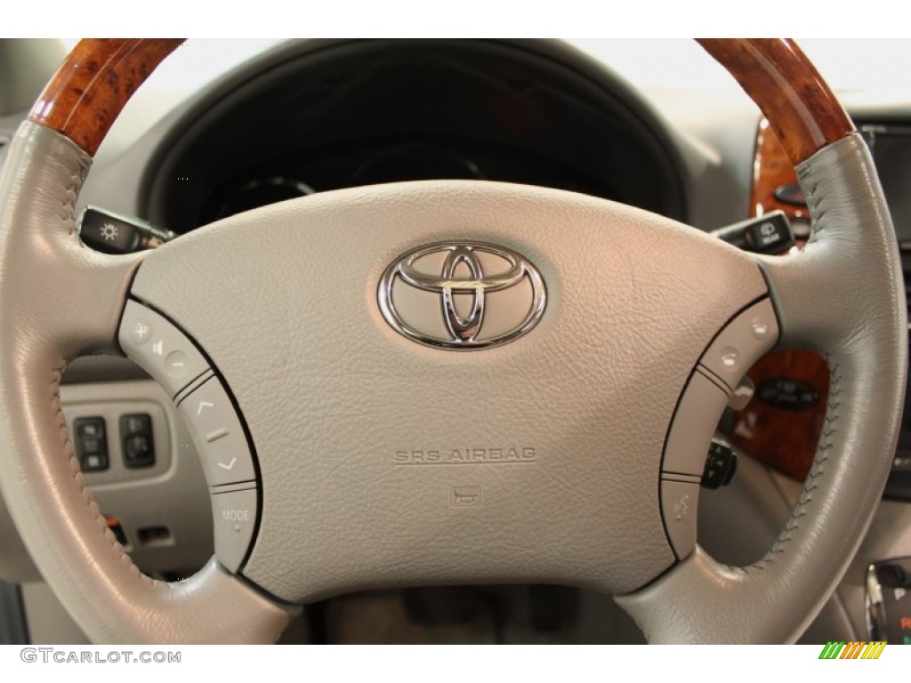 2007 Toyota Sienna XLE Limited AWD Stone Steering Wheel Photo #62520875
