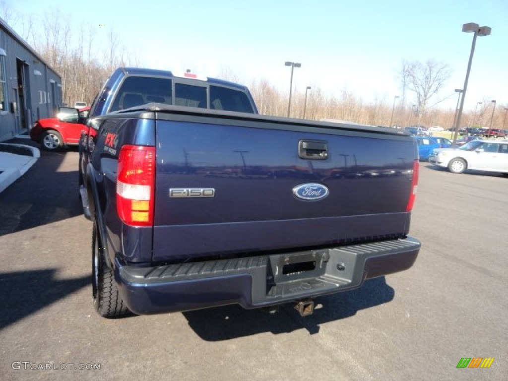 2004 F150 FX4 SuperCab 4x4 - True Blue Metallic / Black/Medium Flint photo #4