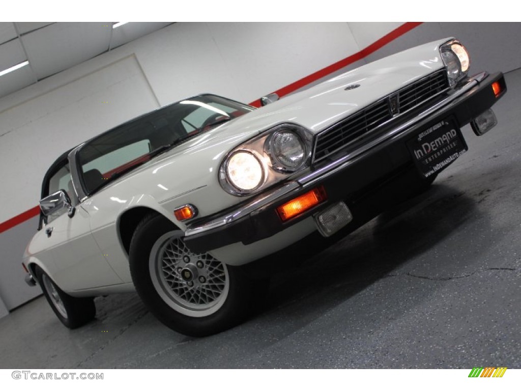 1990 XJ XJS Convertible - Glacier White / Beige photo #1