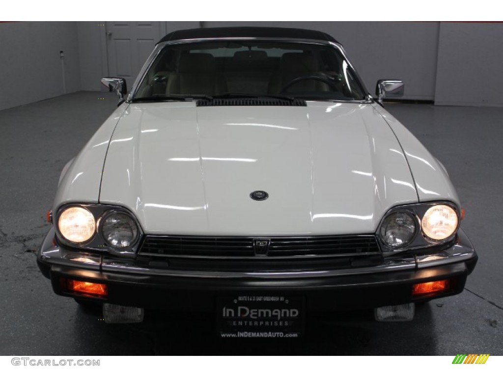 1990 XJ XJS Convertible - Glacier White / Beige photo #2