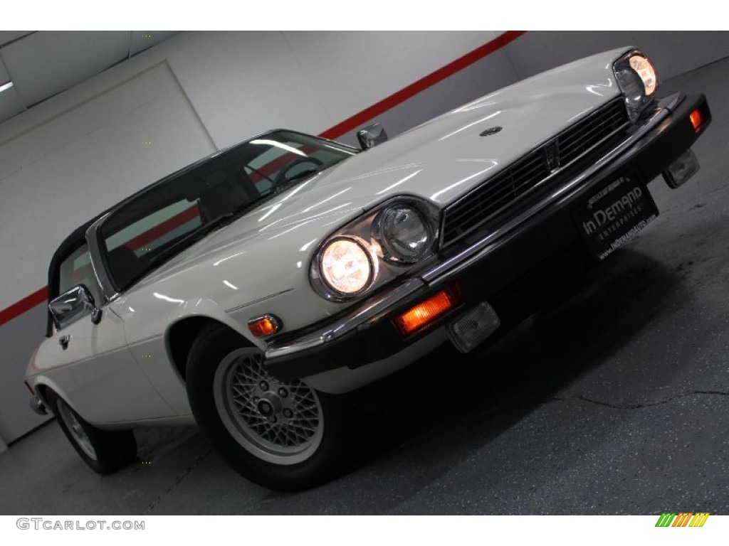 1990 XJ XJS Convertible - Glacier White / Beige photo #10