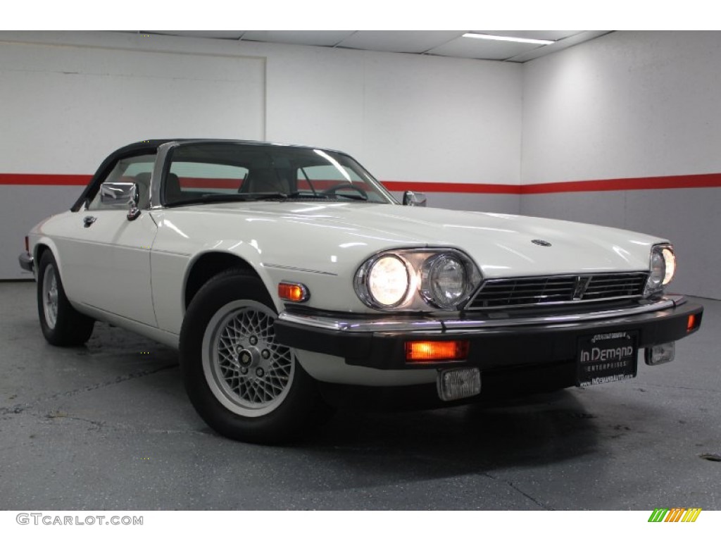 1990 XJ XJS Convertible - Glacier White / Beige photo #12