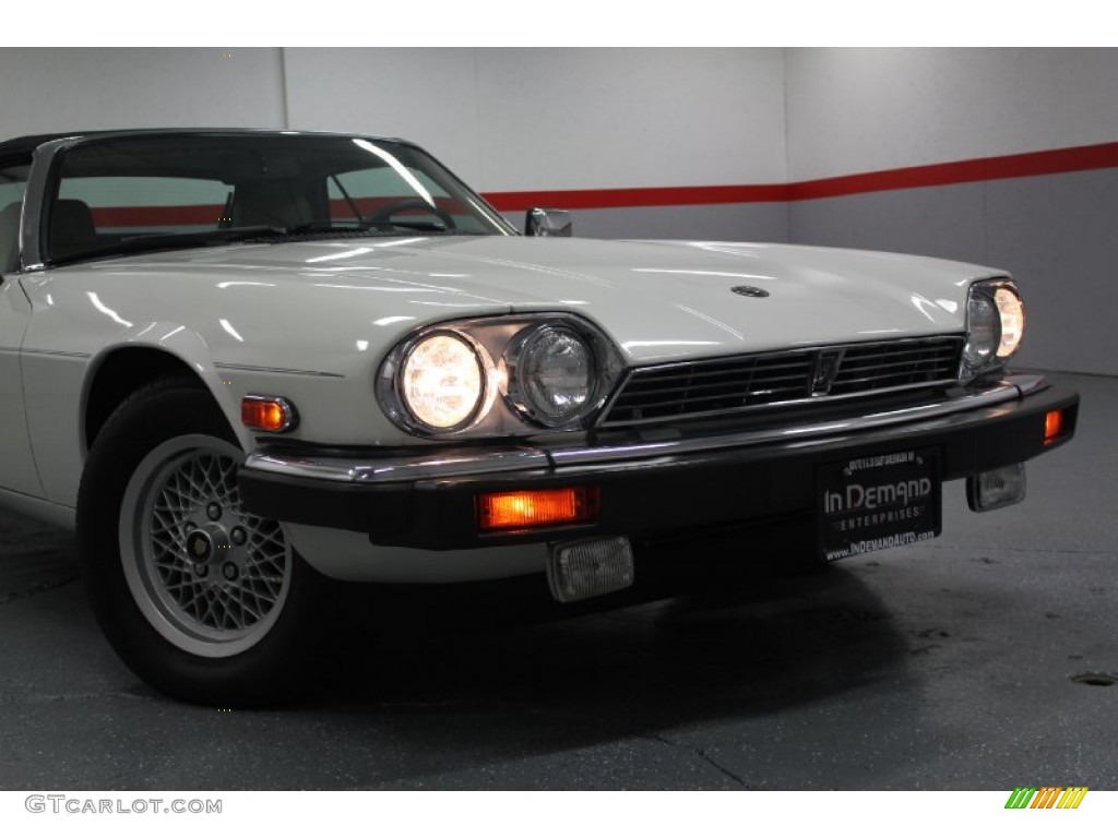 1990 XJ XJS Convertible - Glacier White / Beige photo #13