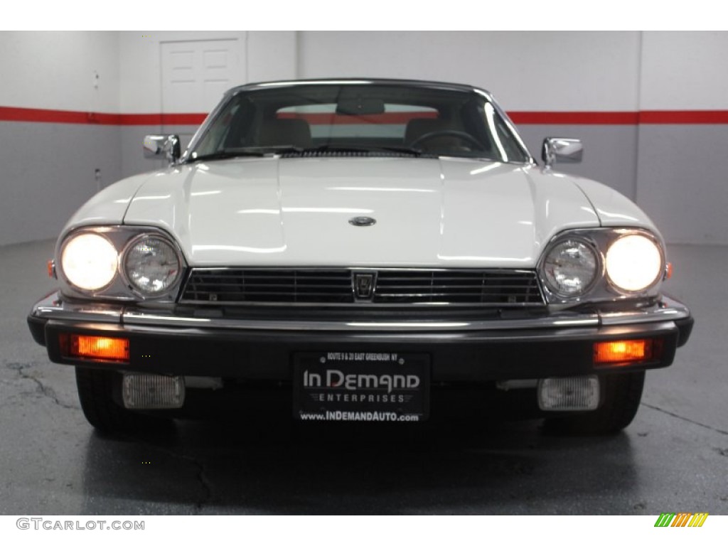 1990 XJ XJS Convertible - Glacier White / Beige photo #14