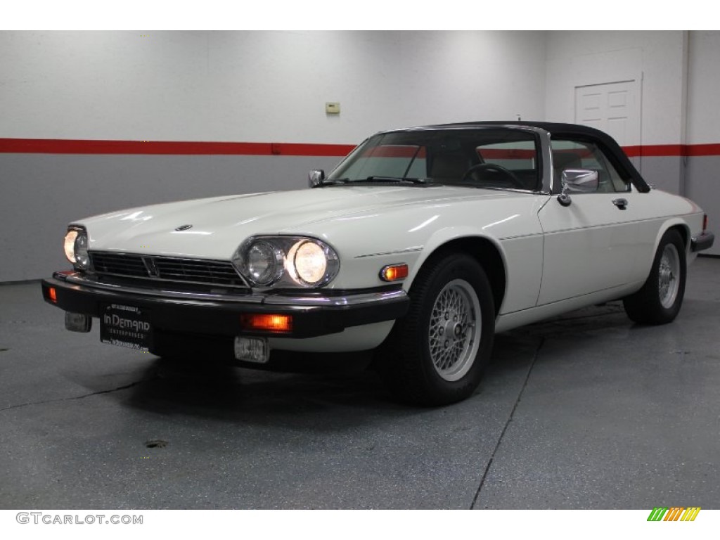 1990 XJ XJS Convertible - Glacier White / Beige photo #17