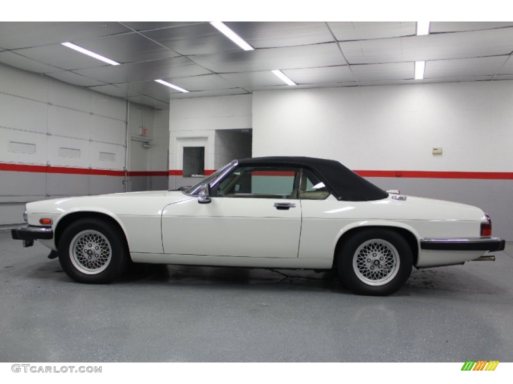 1990 XJ XJS Convertible - Glacier White / Beige photo #19