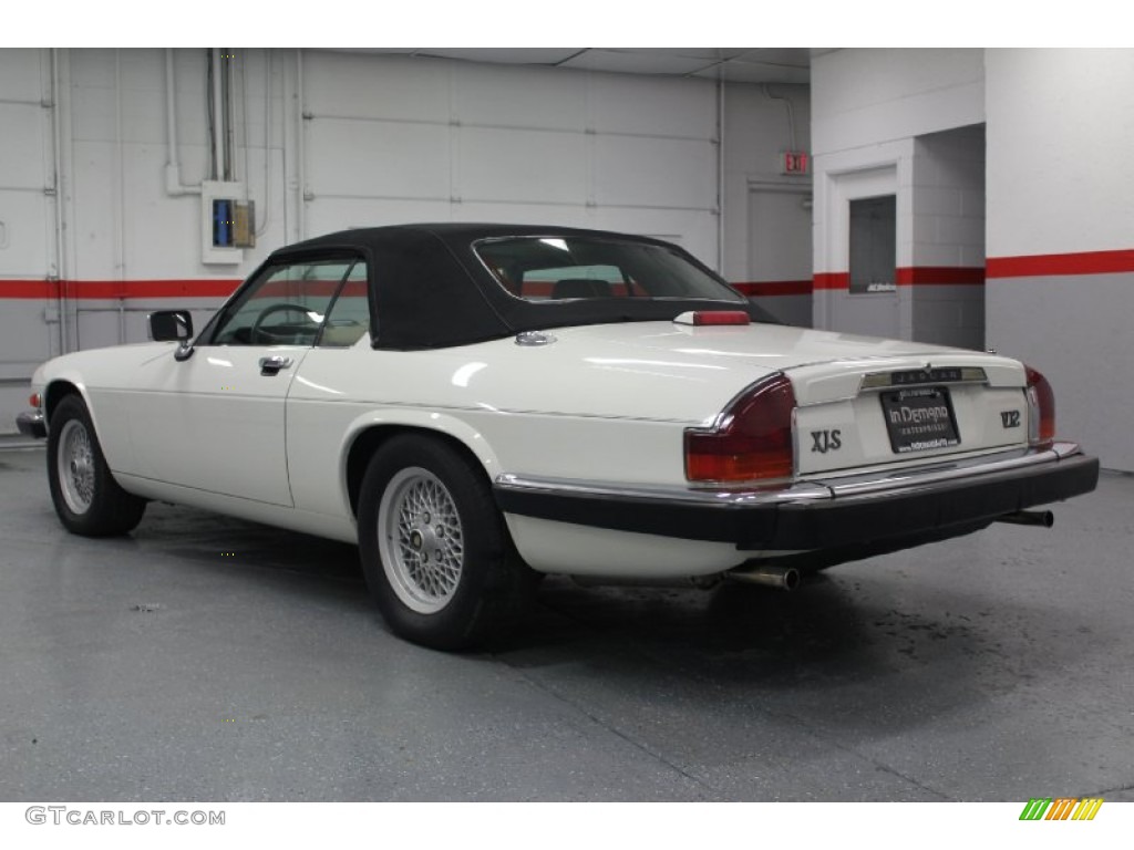 1990 XJ XJS Convertible - Glacier White / Beige photo #22