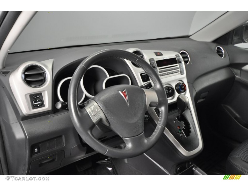 Ebony Interior 2009 Pontiac Vibe GT Photo #62522825