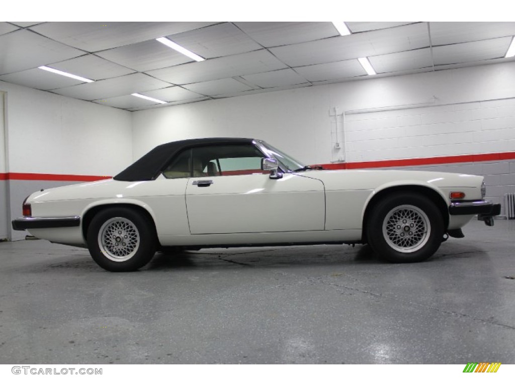 1990 XJ XJS Convertible - Glacier White / Beige photo #30