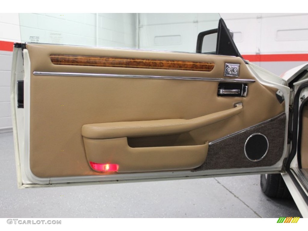 1990 Jaguar XJ XJS Convertible Beige Door Panel Photo #62523096