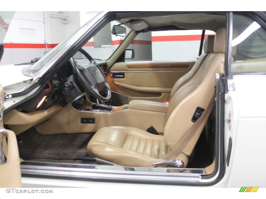 Beige Interior 1990 Jaguar XJ XJS Convertible Photo #62523145