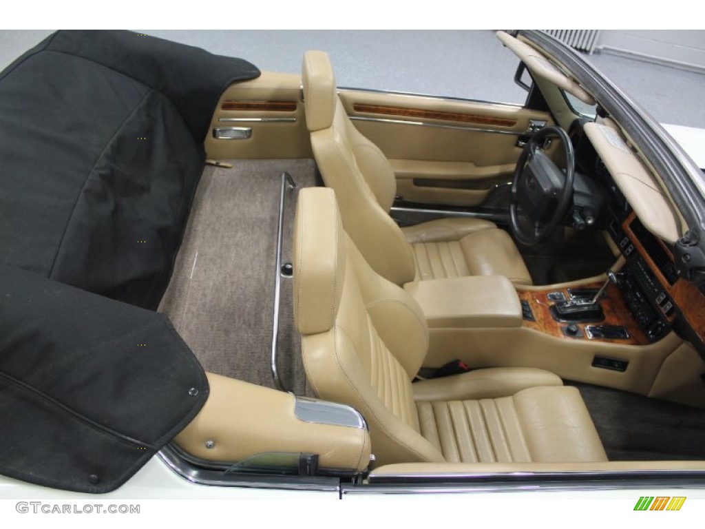Beige Interior 1990 Jaguar XJ XJS Convertible Photo #62523593