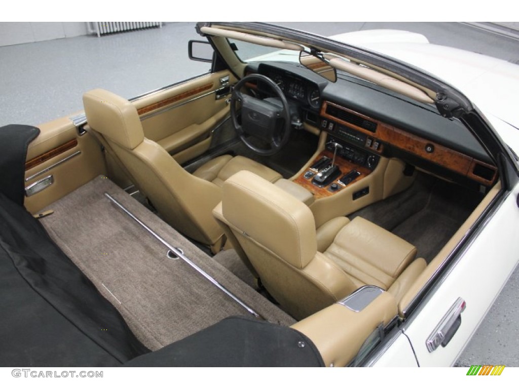Beige Interior 1990 Jaguar XJ XJS Convertible Photo #62523602